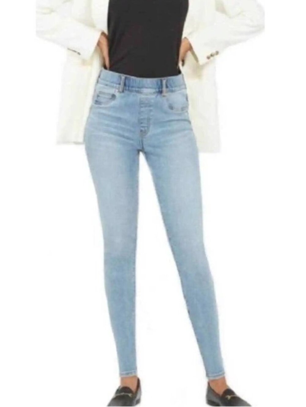 SPANX Women's EUC Skinny Jeans Vintage Wash Denim #20275Q | Size XL
